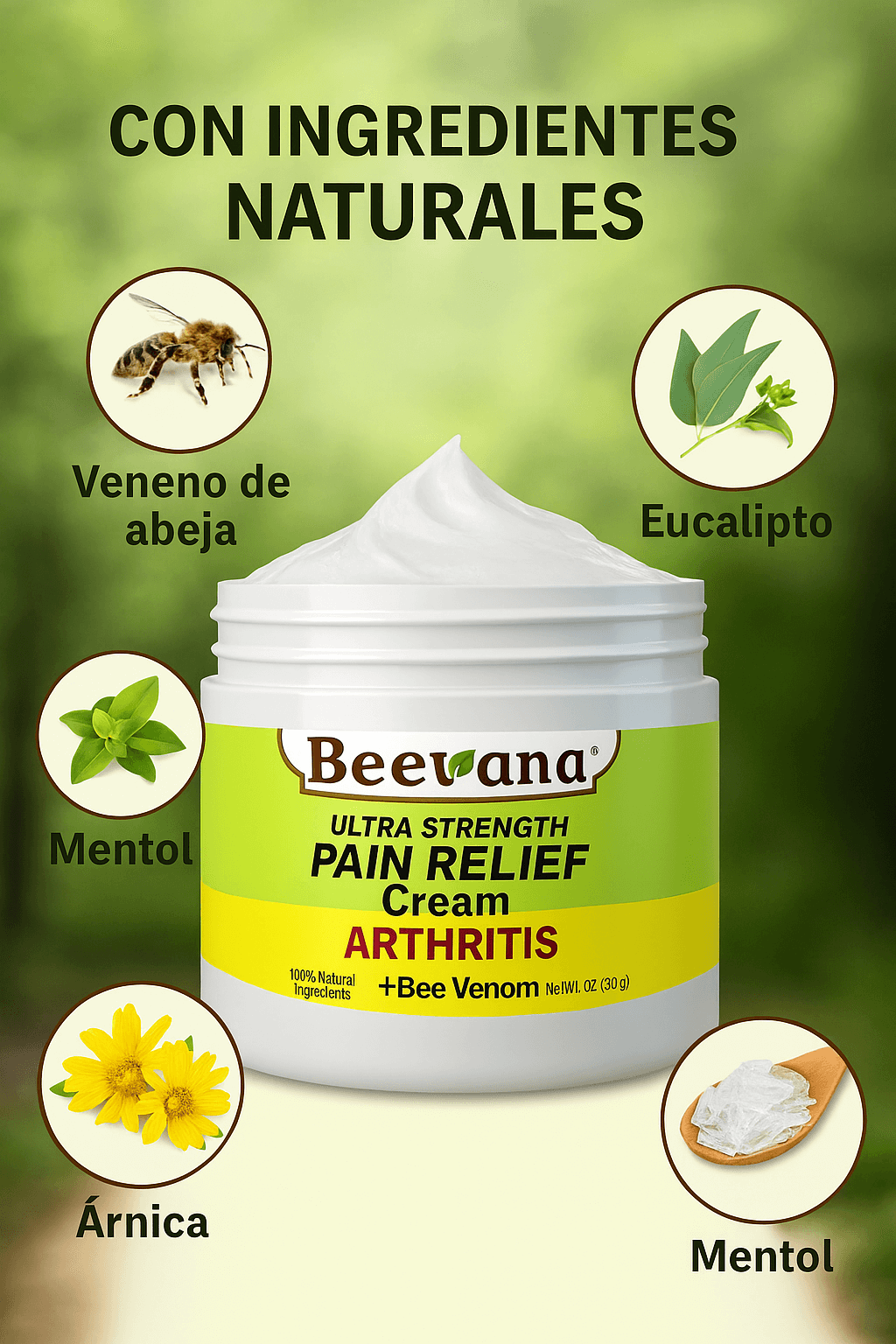 Beevana crema dolores y articulaciones