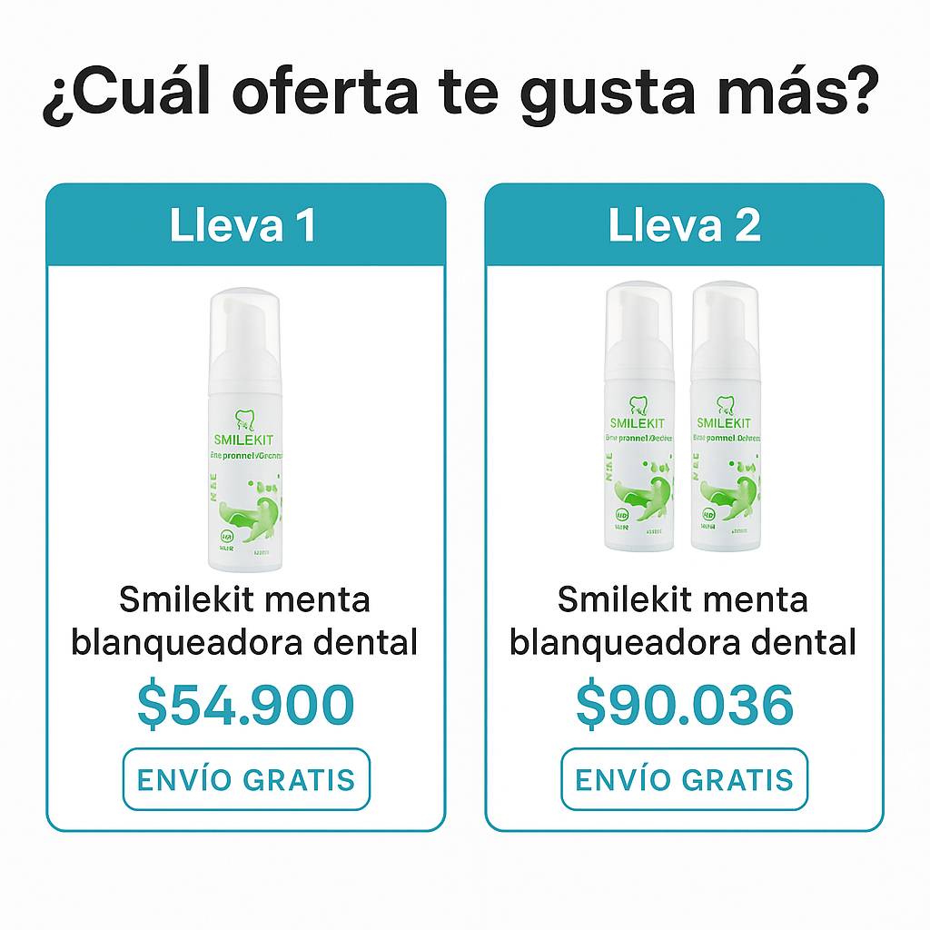 Smilekit menta blanqueadora dental 250 ml