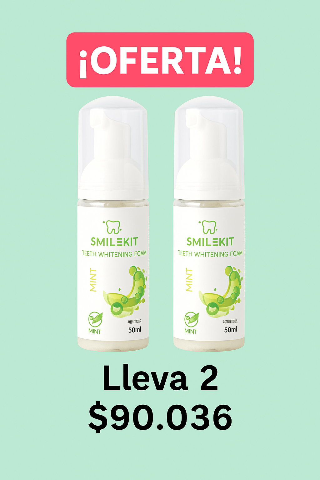 Smilekit menta blanqueadora dental 250 ml