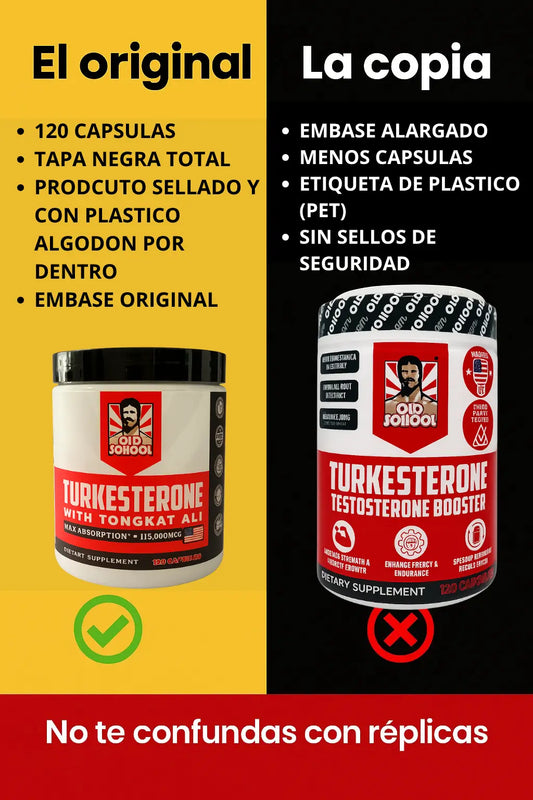 Turkesterone Pro Old School Original Potencia tu fuerza. Maximiza tu rendimiento. Vive a otro nivel.