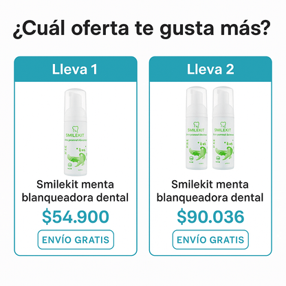 Smilekit menta blanqueadora dental 250 ml