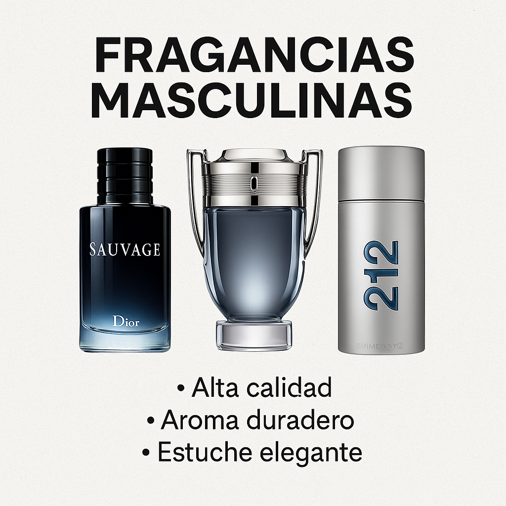 KIT día del padre : 3 Perfumes + Gafas Ray-Ban Tipo Piloto