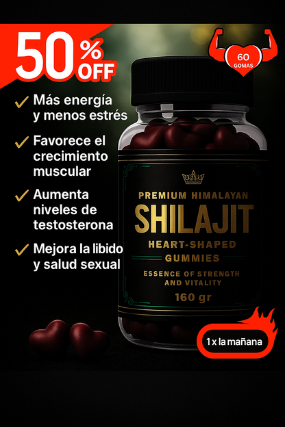Gomas Shilajit | Energía y Vitalidad Natural para Hombres